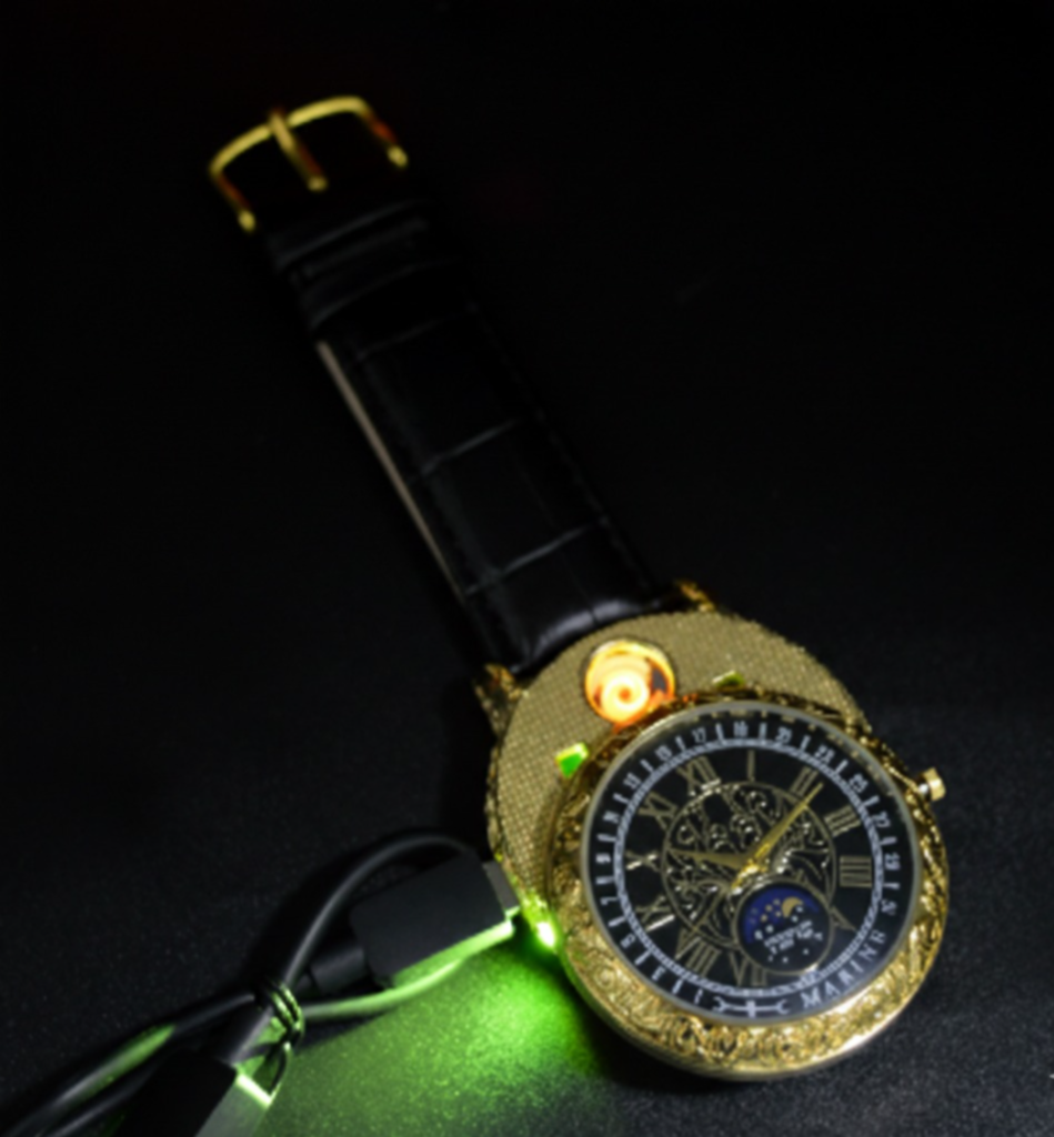RELOJ MARINE CUERO ENCENDEDOR