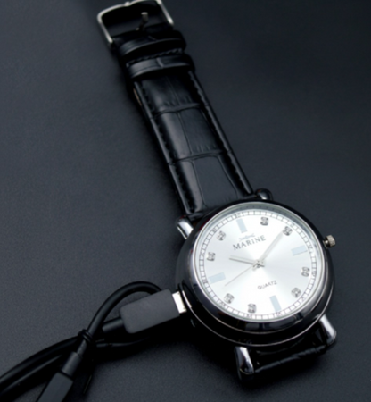 RELOJ MARINE CUERO ENCENDEDOR